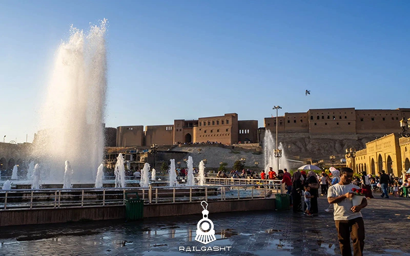 نمایی از قلعه قدیمی شهر اربیل